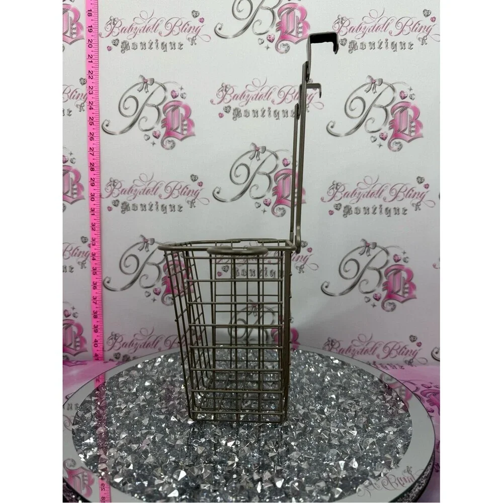 Hair tools basket storage cabinet hanging interior or exterior storage